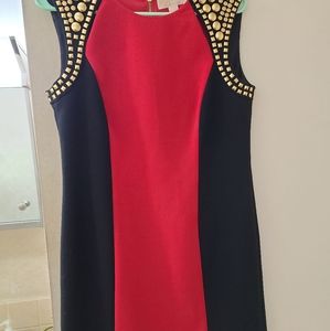 Red and black Michael Kors dress